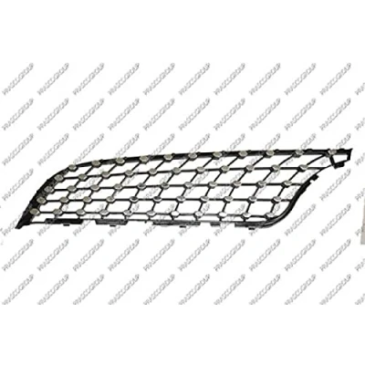 Afbeelding van PRASCO ME7152024 Grille Auto Links Onderste deel Verchroomd zwart