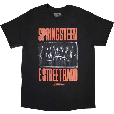 Afbeelding van Bruce Springsteen Tour &#039;23 Band Photo Heren T shirt S Zwart