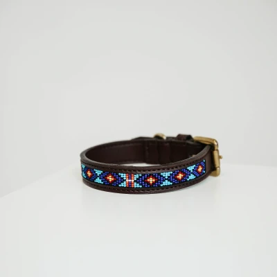 Image de Kentucky Collier Perles Artisanales Bleu 64cm