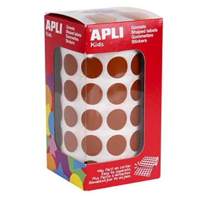 Afbeelding van Apli 11486 gum in de rol, rond, 15 mm, bruin