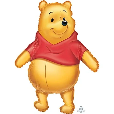 Afbeelding van Amscan Folieballon Winnie The Pooh Junior 74 X 56 Cm Oranje/rood