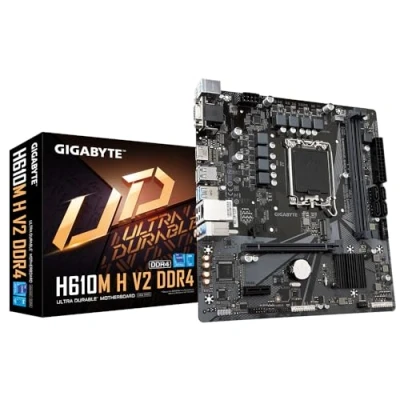 Afbeelding van Gigabyte H610M H V2 DDR4 (rev. 1.0) Moederbord Socket Intel 1700 Vormfactor Micro ATX chipset Intel® H610