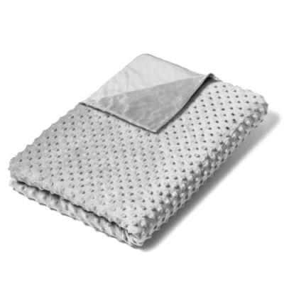 Afbeelding van Ella Verzwaringsdeken Overtrek Voor de 7kg en 9kg variant van 150x200cm Hoes heerlijk zachte Minky Fleece stof Grijs