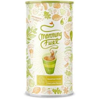 Afbeelding van Alpha Foods Morning Fuel Ontbijtshake Breakfast Shake en Vegan Proteine Poeder van 600 gram voor 20 shakes, met Chai Latte smaak