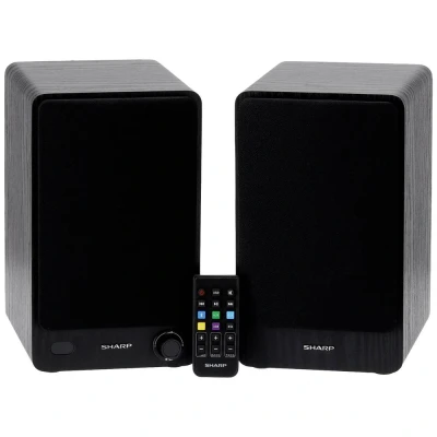 Afbeelding van Sharp CP SS30 Boekenplank speaker Zwart 60 W 1 paar