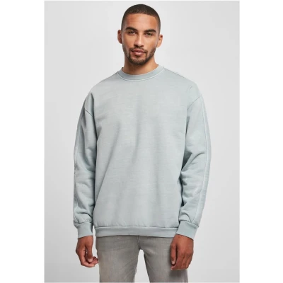 Afbeelding van Urban Classics Heavy Terry Garment DYE CREW Sweater, Heren, Maat: XXL, Summerblue