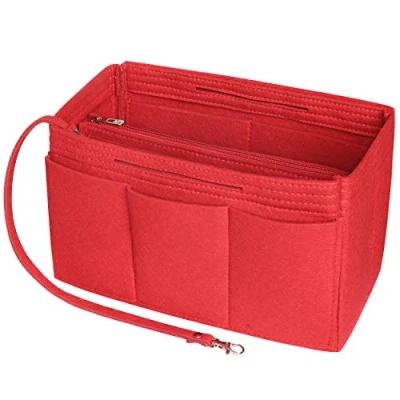 Afbeelding van Soyizom Neverfull Handtas Organizer van vilt voor handtas, opberginzetstuk Speedy 25 40, (rood, L)