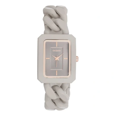Afbeelding van OOZOO Timepieces taupe horloge met schakelarmband C11275