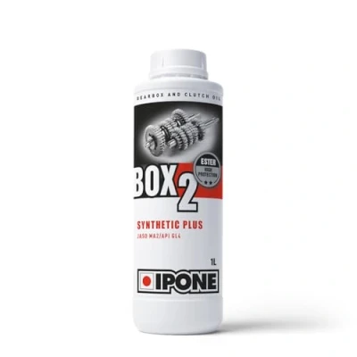 Afbeelding van IPONE Versnellingsbakolie voor motorfietsen box 2 semi synthetische olie op basis van esters hoge prestaties versnellingsbakken met natte koppeling jerrycan 1 liter