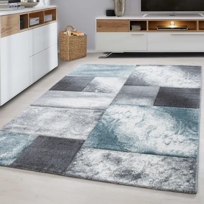 Afbeelding van Hawaii Vloerkleed Blauw / Grijs Laagpolig 80x300 cm