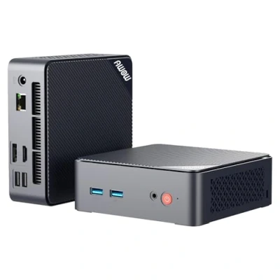 Image de AWOW Mini PC Wi 11 Pro Gen12 N100 Quad Core 3,40 GHz, 16 Go DDR4 512 M.2 SSD ordinateur de bureau, micro double écran HDMI DP 4K @ 60 Hz Gigabit Ethernet, WiFi5