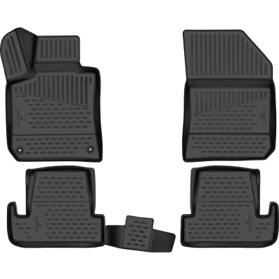 Afbeelding van WALSER XTR 75312 Vloermatset Waterdicht Rubber voor en achter Zwart Op maat gemaakt