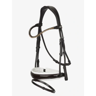 Image de LeMieux Bride Kudos Patent Dressage Marron/Blanc
