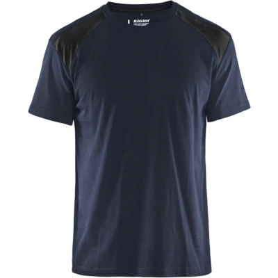 Afbeelding van Werkshirt Blåkläder Bi Colour Donker Marineblauw/Zwart maat S