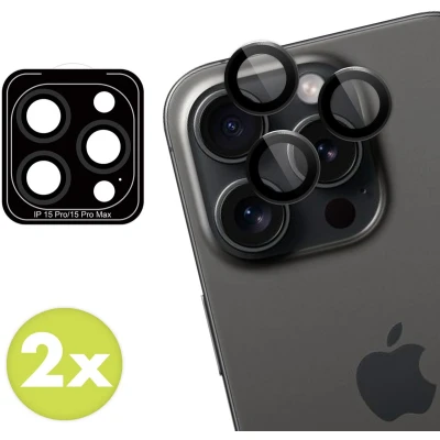 Afbeelding van imoshion Camera Screen protector Geschikt voor iPhone 15 Pro, Pro Max 2 Pack lens