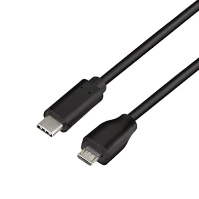 Afbeelding van LogiLink CU0197, 1 m, USB C, Micro B, 2.0, 0,48 Gbit/s, Zwart