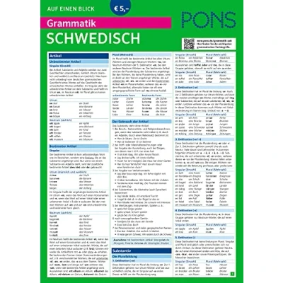 Afbeelding van PONS Grammatik auf einen Blick Schwedisch