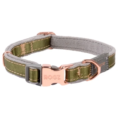 Afbeelding van Rogz Urban Halsband Olijfgroen&amp;Grijs&amp;Rosé Hondenhalsband S
