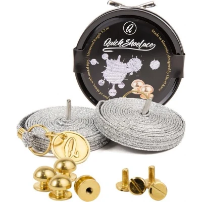 Afbeelding van Able2 Quickshoelaces prestige zilver