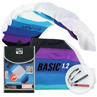 Afbeelding van Wolkenstümer Paraflex Basic 1.2 Matrasvlieger Blauw Wit Paars