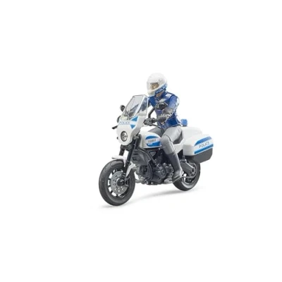 Image de bruder 62731 Bworld Scrambler Ducati Moto Police &amp; Policier 1:16 Agent, Véhicule d&#039;intervention, Poste de commandement, police, Jouet