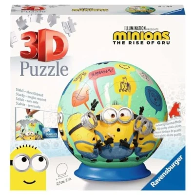 Afbeelding van Ravensburger Minions 2 puzzleball 3D Puzzel 72 stukjes
