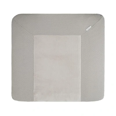 Afbeelding van Baby&#039;s Only Gebreide baby aankleedkussenhoes Waskussenhoes Overtrek verzorgingskussen Sky Urban Taupe 75x85 cm