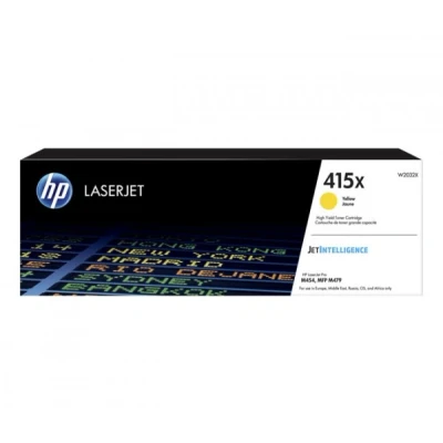 Afbeelding van HP 415X originele high capacity gele LaserJet tonercartridge (W2032X)