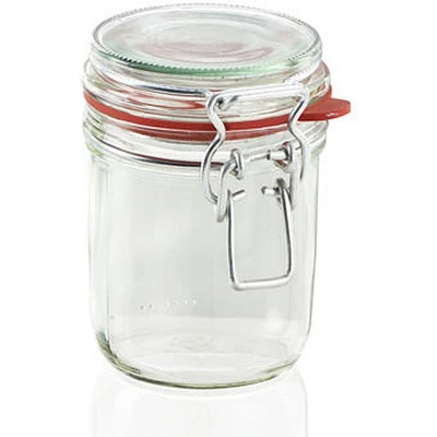 Afbeelding van Leifheit 3192 Weckpot met Beugelsluiting 370 ml Glas/RVS
