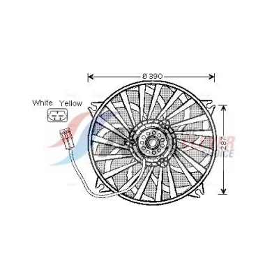 Afbeelding van Ava Cooling Ventilatormotor /wiel motorkoeling CN7526
