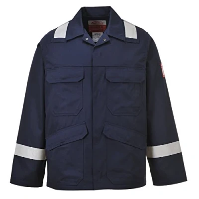 Afbeelding van Portwest Bizflame Plus jas, kleur: marineblauw, maat: 4XL, FR25NAR4XL