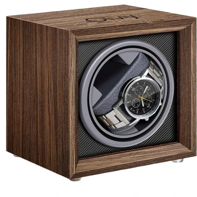 Afbeelding van Olvy Time Watchwinder Hout Horloge Opwinder Automatische Winder Horlogebox