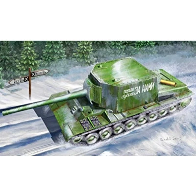 Afbeelding van 1:35 Trumpeter 09589 Soviet Su 100Y Self Propelled Gun Plastic Modelbouwpakket
