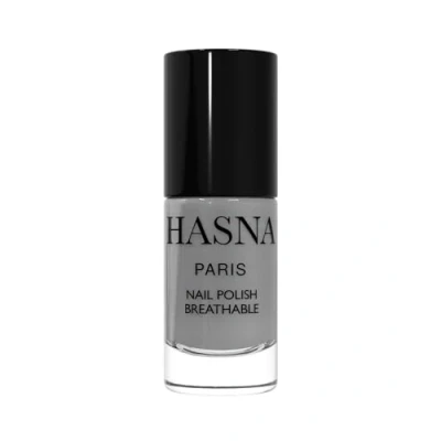 Afbeelding van Hasna Paris Nagellak Halal milieuvriendelijk glanzend en duurzaam eenvoudig te gebruiken 6 ml (parelgrijs)