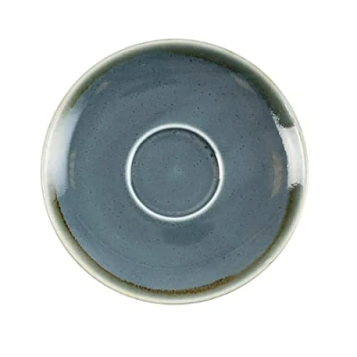 Afbeelding van Olympia Kiln cappuccinoschotels blauw 16cm (6 stuks)