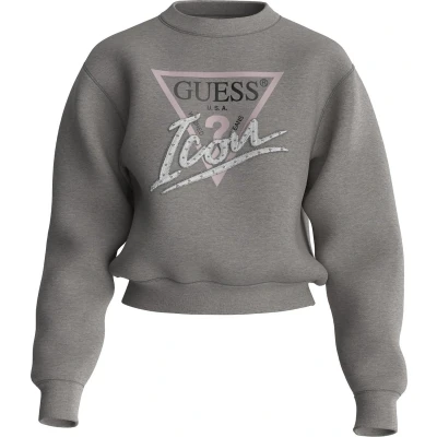 Afbeelding van Guess CN Icon Sweatshirt Dames Trui Grijs Maat L