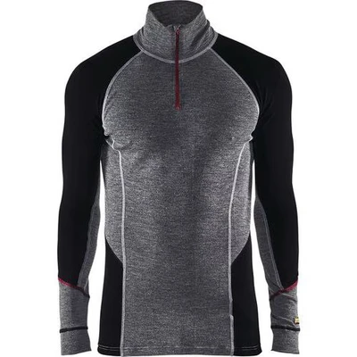Image de Haut de sous vêtement col camionneur xwarm gris/noir