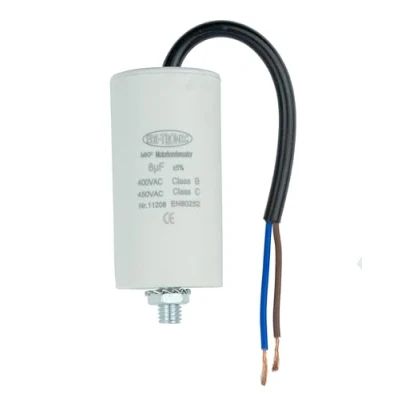 Afbeelding van Condensator startcondensator motorcondensator werkcondensator kabel 8 µF 450 V