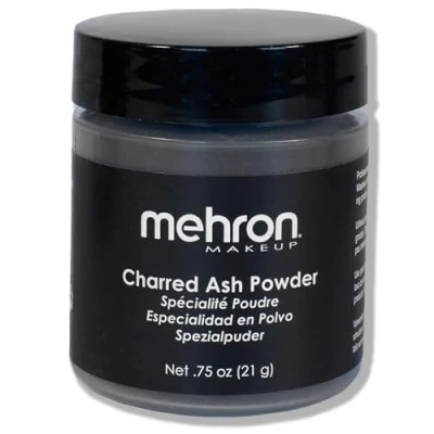 Afbeelding van Mehron Specialty Powder Charred Ash Geblakerd As 21 gram (ook ideaal voor roetpieten)