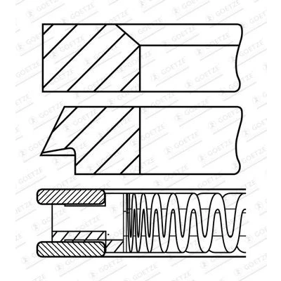 Afbeelding van GOETZE ENGINE 08 424700 00 Zuigerveer 78