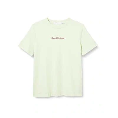 Image de Calvin Klein Tops en tricot S/S pour femme, Vert (vert canari/amarante), L