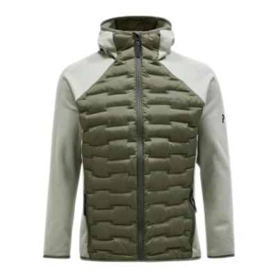 Afbeelding van Peak Performance Argon Hybrid HOOD Fleecejas, Heren, Maat: Medium, Pine needle