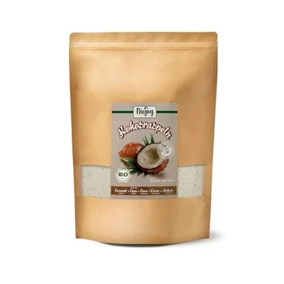 Image de Biojoy noix de coco Râpée BIO (1 kg), séchée et non grillés, Flocons sans additifs