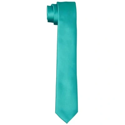Afbeelding van DonDon Handgemaakte stropdassen voor heren, zijdelook, 6 cm, Turkoois