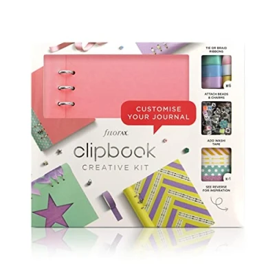 Afbeelding van Filofax Knutselset Clipbook Creativ Kit Junior Roze 4 delig