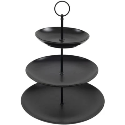 Afbeelding van Svenska Living Etagere 3 laags porselein 16 x D26 cm
