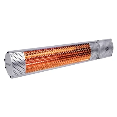 Afbeelding van VONROC Sfeervolle terrasverwarmer Marsili 2000W Hoog rendement Zilver Low Glare lamp 2 Warmteniveaus Met afstandsbediening