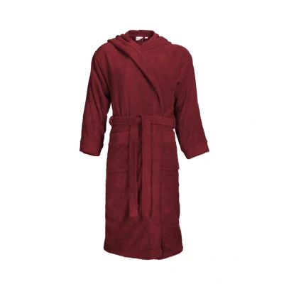 Afbeelding van The One Badjas met capuchon 420 gram Burgundy XXL/XXXL