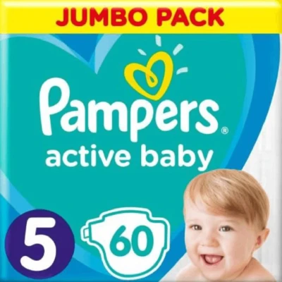 Afbeelding van Pampers Active Baby 60 Luiers Maat 5