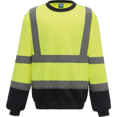 Afbeelding van Yoko Signalisatie Sweatshirt YHVJ510 Hi Vis Yellow / Navy